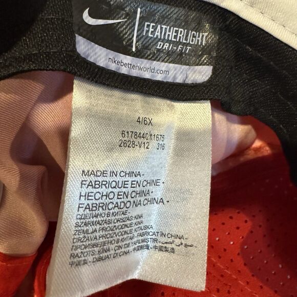 Nike Dri-FIT Youth Cap Hat Red White Swoosh Adjustable Lightweight Athletic - Picture 8 of 8